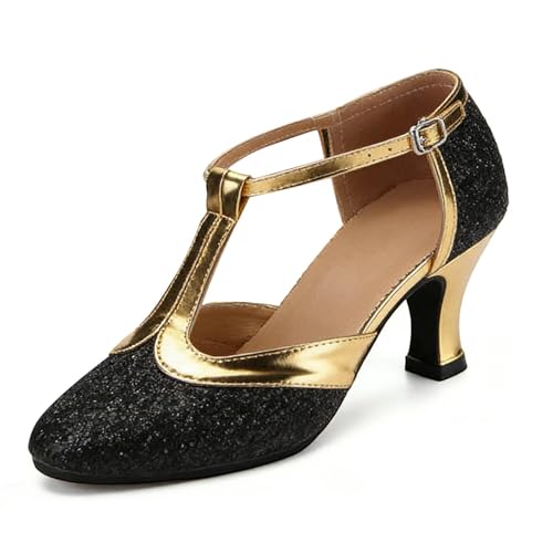 Chaussures de Danse Latine à Scratch pour un Maintien Parfait en Salon