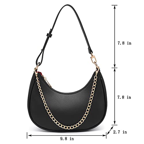 Barabum Retro Classic Clutch Shoulder Tote Handbag With Zipper Closure For Women (6-A) #TOP4