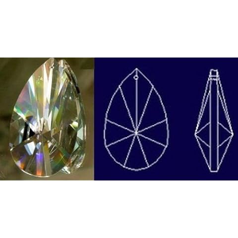 Gleader 76mm Asfour Teardrop Crystal Prisms Garden, Lawn, Supply, Maintenance Cover