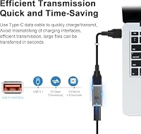 Leehitech 4 Stück 10Gbps USB C auf USB 3.1 Adapter, USB A zu Type C Buchse – Ansicht 2