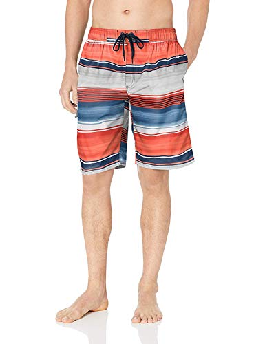 Image of Kanu Surf Men's Big Viper Extended Size Stripe Swim Trunk
