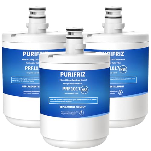 PURIFRIZ 3 Pack 5231JA2002A Refrigerator Water Filter Compatible with LG LT500P, GEN11042FR-08,...