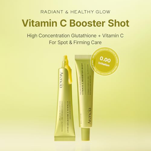 Image of Arencia Vitamin C Booster Shot Serum with Glutathione, Niacinamide and Vitamin E for Dark Spot Care, Fine Lines & Wrinkles, Glass Skin, Korean Skincare 10ml /0.33 fl.oz