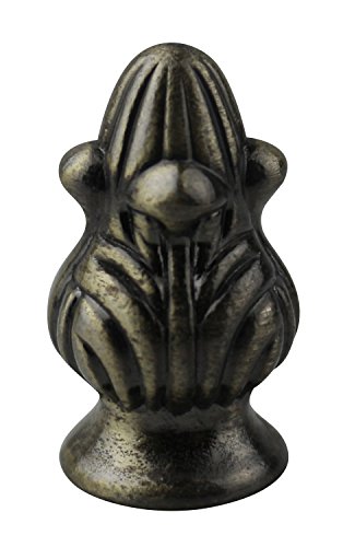 Image of Urbanest Rothwell Lamp Finial, 1 5 /16-inch Tall, Antique Brass