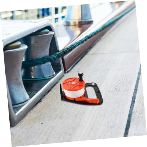 Línea de buceo 46m con carrete de buceo resistente e interruptor de parada para kayak 6