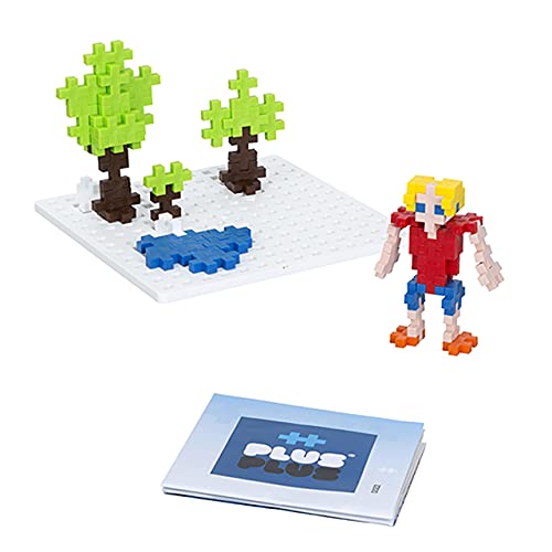 Plus Plus - Travel Case W/ 100 Pieces, 1 White Baseplate - Construction Building Stem/Steam Toy, Mini Puzzle Blocks For Kids #TOP3