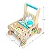 Melissa & Doug Wooden Shape Sorting Grocery Cart Push Toy and Puzzles - Pretend Play Grocery Toys, Sorting and Stacking Toys for Infants and Toddlers Ages 1+ - FSC-Certified Materials