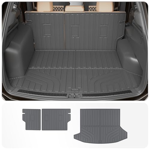 Thinzyou Cargo Mat Compatible with 2025 2026 Chevrolet Equinox NO EV GMC Terrain Trunk Mat Trunk Liner Cargo Liner Back Seat Cover Protector Chevy Equinox Accessories (Backrest Mats+Trunk Mat)