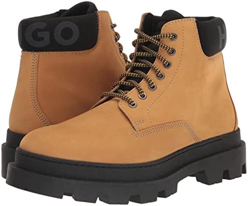 HUGO Bold Back Logo Lace up Boots Dark Sand | Image 6