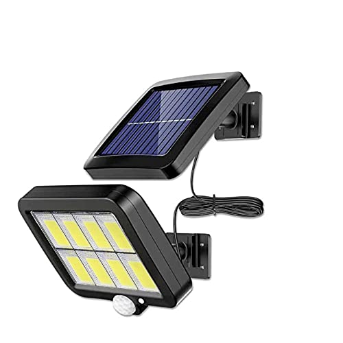 Lampe solaire extérieure LED split avec capteur de mouvement étanche pour éclairage mural de jardin