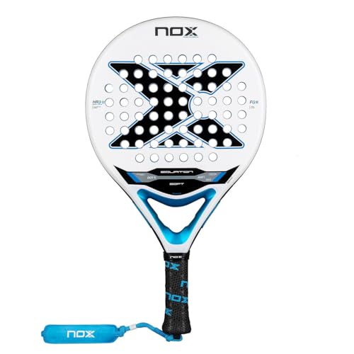 Raquette de padel NOX Equation Soft Advanced forme ronde avec gomme HR3