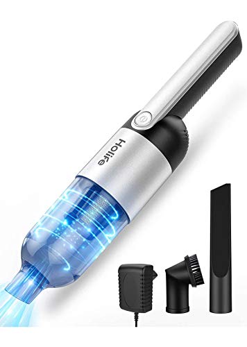 Handstaubsauger Akku Beutellos, 14,8V 7000Pa Handsauger (Auto. Abschaltung, 750g, Doppel-Filtersystem: Edelstahl-& HEPA-Filter, 2-3h,