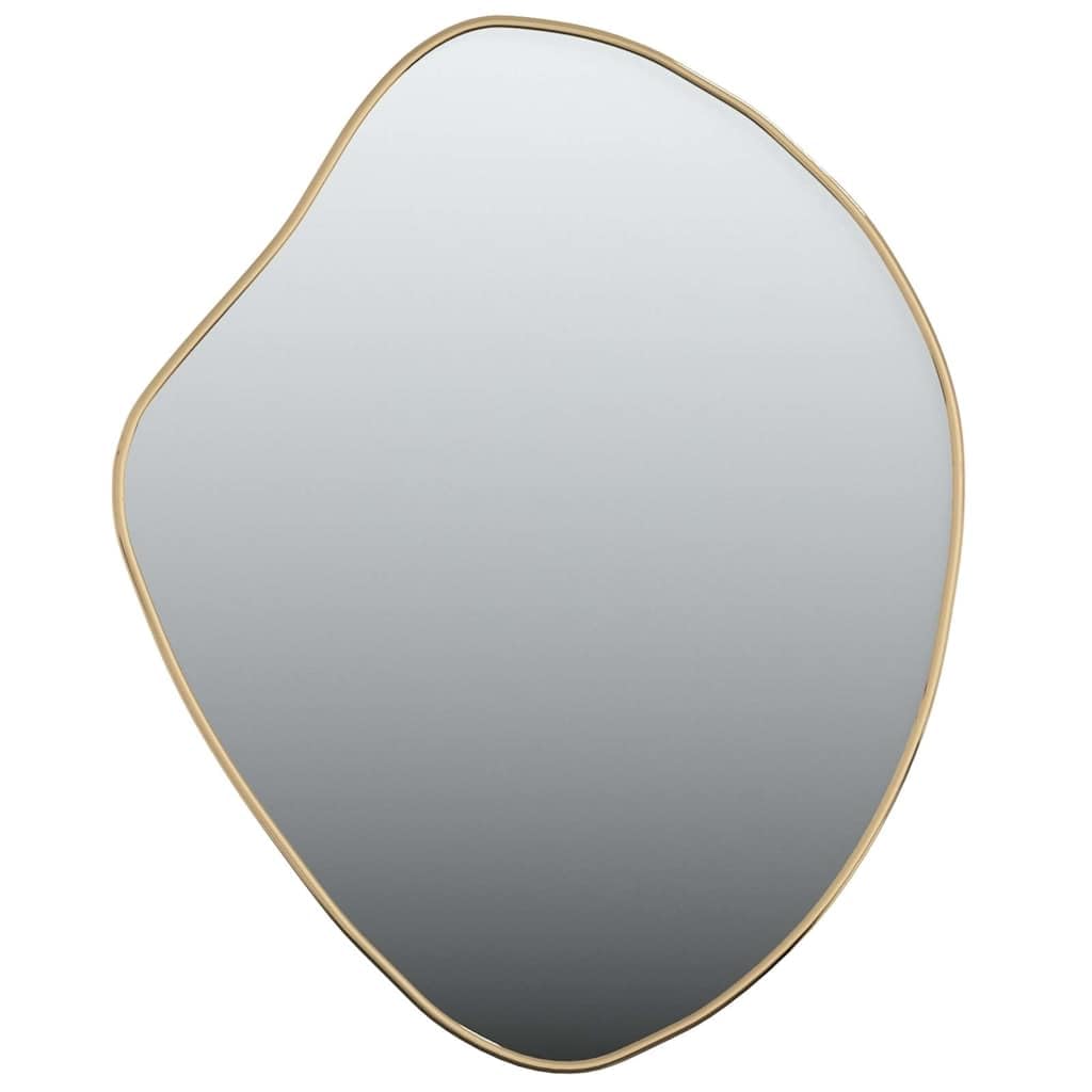 Espejo de pared dorado 60 x 50 cm, cristal con marco de PVC