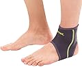 SENTEQ Ankle Brace Asain Slim Fit- Breathable Neoprene Sleeve Provides Support, Compression and Pain Relief. for Sprains, Strains, Arthritis and Torn Tendons. (Large)