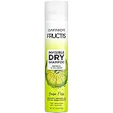 Garnier Invisible Dry Shampoo with no Visible Residue powered by Rice Starch to Instantly Absorb Oil, Refresh and Volumize, Silicone Free, Yuzu Fizz by Fructis, 4.4 oz.