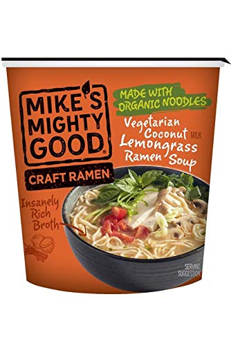 Mikes Mighty Good 319669 1.8 oz Spicy Beef Flavor Ramen Noodle Soup Cup - Pack of 6