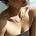 Personalized Name Necklace with Curb Chain, 18K Gold Plated Handmade Custom Family Choker Customized Child Nameplate Necklace Mother's Day Jewelry Gift for Mom, Wife (4 Names Necklace)