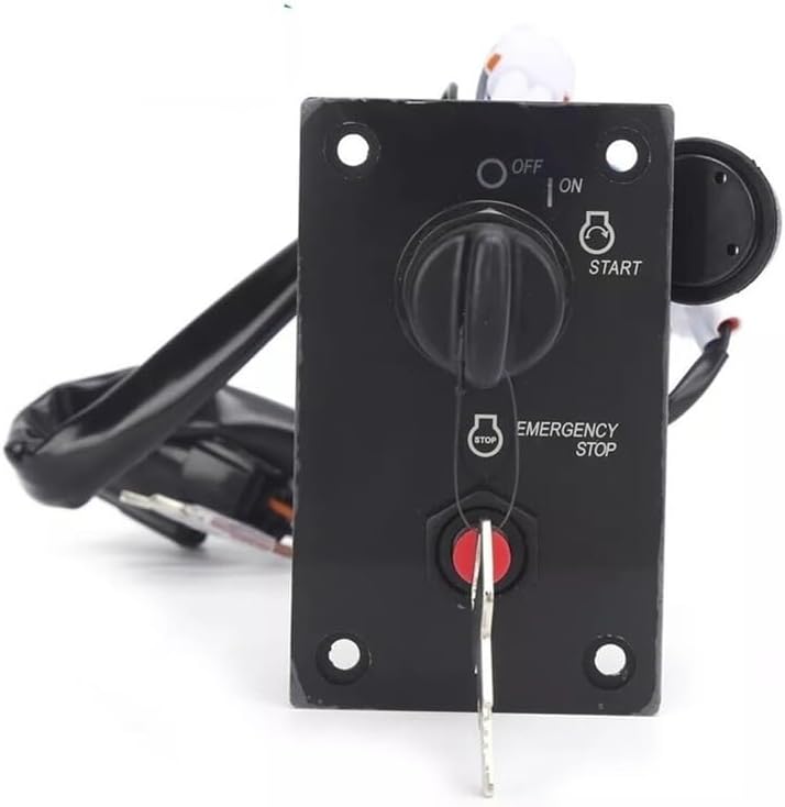 Ignition Key Switch Panel Fit for Outboard Engine 37100-96J24/37100-96J27