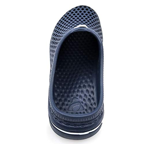 Amoji Garden Clogs Shoes Sandals Summer Slippers Kids Child Children Baby Boys Girls (Toddler/Little Kid/Big Kid) Navy 2.5-3.5 Big Kid #TOP3