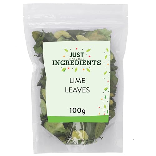 JustIngredients Kaffir Lime Leaves 100g, Perfect for Curry and Thai Recipes for a Citrus Zest