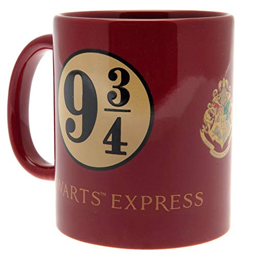 Harry Potter MG25474C - Taza (cerámica, 11oz / 315ml-Quai 9, 3/4 cm)