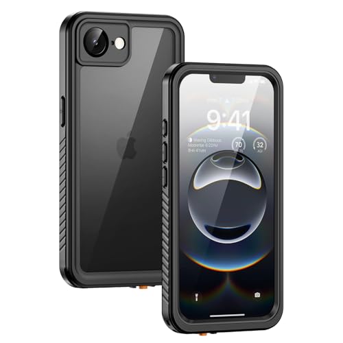Lanhiem for iPhone 17e case & iPhone 16e Case IP68 Waterproof Dustproof Shockproof Cases with Built-in Screen Protector 360 Full Body Protective Heavy Duty Phone Cover for iPhone 17e&16e (Black)
