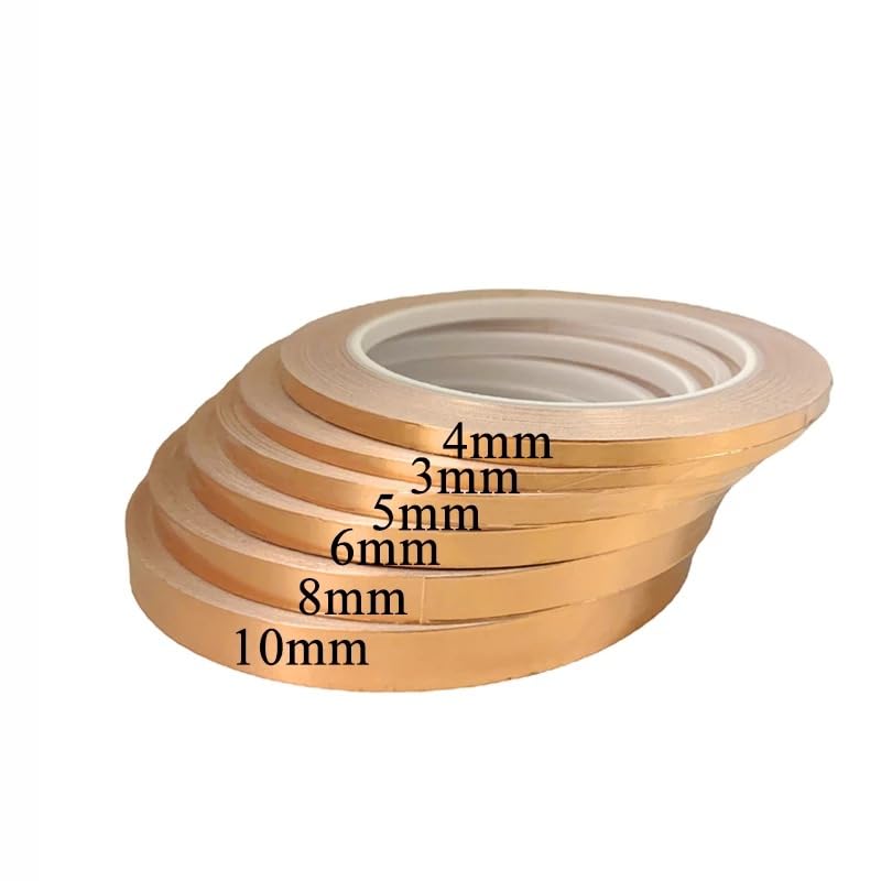 nastro di rame, Festa del papà, Nastro schermante conduttivo monofacciale in lamina di rame da 10M e 25M(50mm,25M)