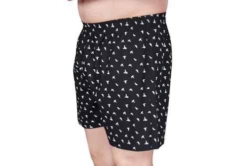 Image of Nermosa Men's Cotton Printed Soft Regular Boxer Shorts | Pack of 2
