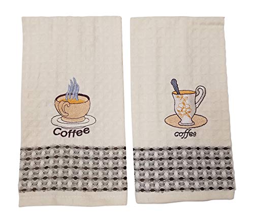 Coffee Kitchen Towels - Coffee Theme Kitchen Decor - Dish Towel Set Of 2 #TOP13