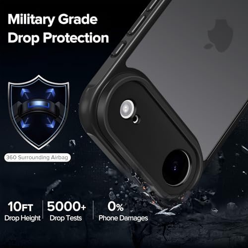 Image of ivoler 3-in-1 Case for iPhone Air 6.5 inch, Matte Black