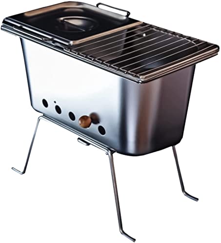 AKALNNB Parrilla de gas al aire libre, parrilla de acero inoxidable, parrilla de interior portátil, barbacoa de carbón, parrilla de barbacoa al aire libre, patio, camping, cocina, barbacoa, fiesta