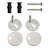 ★【Materiales de alta calidad】: Acero inoxidable y plástico, no se oxida fácilmente y es muy duradero, extremadamente fuerte, seguro, resistente, fuerte asiento de inodoro, es tu mejor opción para reparar el inodoro.