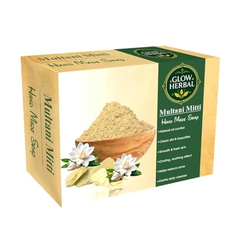Image of Multani Mitti Soap for Oily & Combination Skin - Deep Cleansing, Oil Control & Natural Glow - Ayurvedic Fuller's Earth Bath Bar (75g)