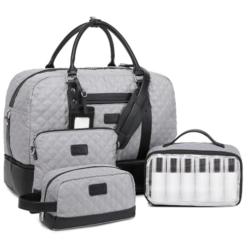 Wogarl Weekender Bag for Women with Shoe Compartment