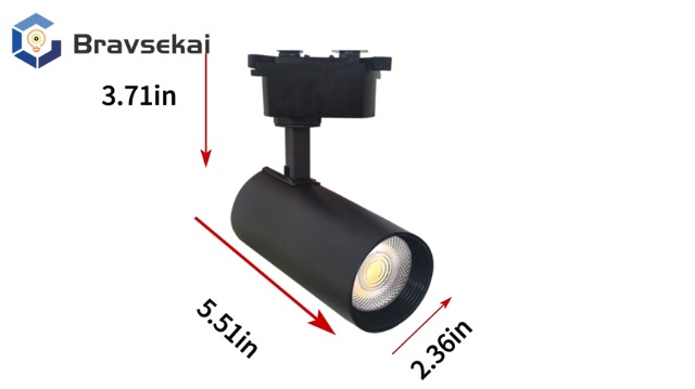 Kit D'éclairage Sur Rail Brightened 20W - 12 Spots LED 6000K Blanc Froid Pour Système H-type Avec 4 Rails De 1m