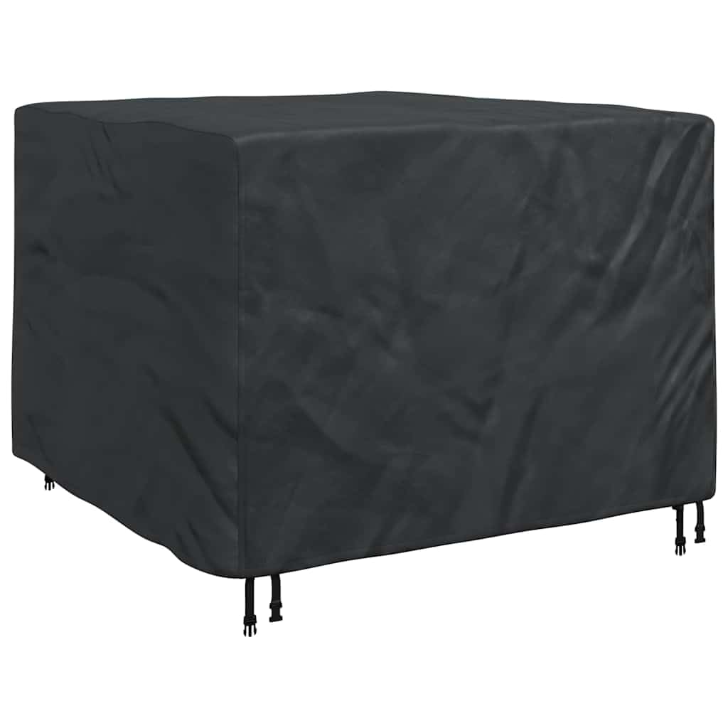 Knerpwd 420D Oxford Fabric Waterproof Furniture Cover 125 X 125 X 74 Cm Black For Indoor Outdoor Use
