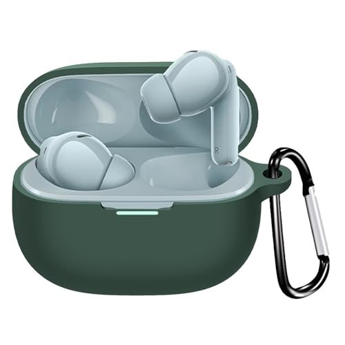 YAODLE For �V���I�~(Xiaomi) Redmi Buds 5 Pro �P�[�X�V���R���� �S�ʕی� �����h�~ �L�Y�h�~ �ϏՌ� �����[�d�\ �y�ʏ��^ �J���r�i�t��(�O���[��)