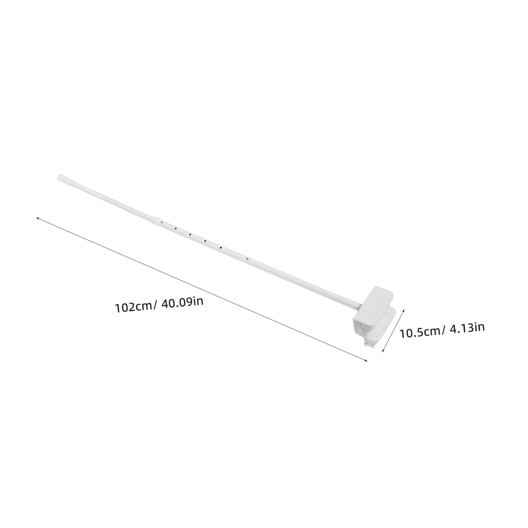 ETHZZLE Adjustable Net Rack Sturdy Crib Canopy Frame with Smooth Slots Secure Installation Tube Clip Design for Nursery Bed Canopy Support