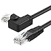 YSJJZRL Cat6 Ethernet Cable Up/Down/Left/Right 90 Degree RJ45 Cat 6 Internet Cable for Laptop Router etc (Right,2M)