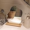 Tafelblad Decoratieve Spiegels, Ins Onregelmatige Stervormige Acryl Spiegel Met Houten Voet, Voor Make-up En Decoratief…