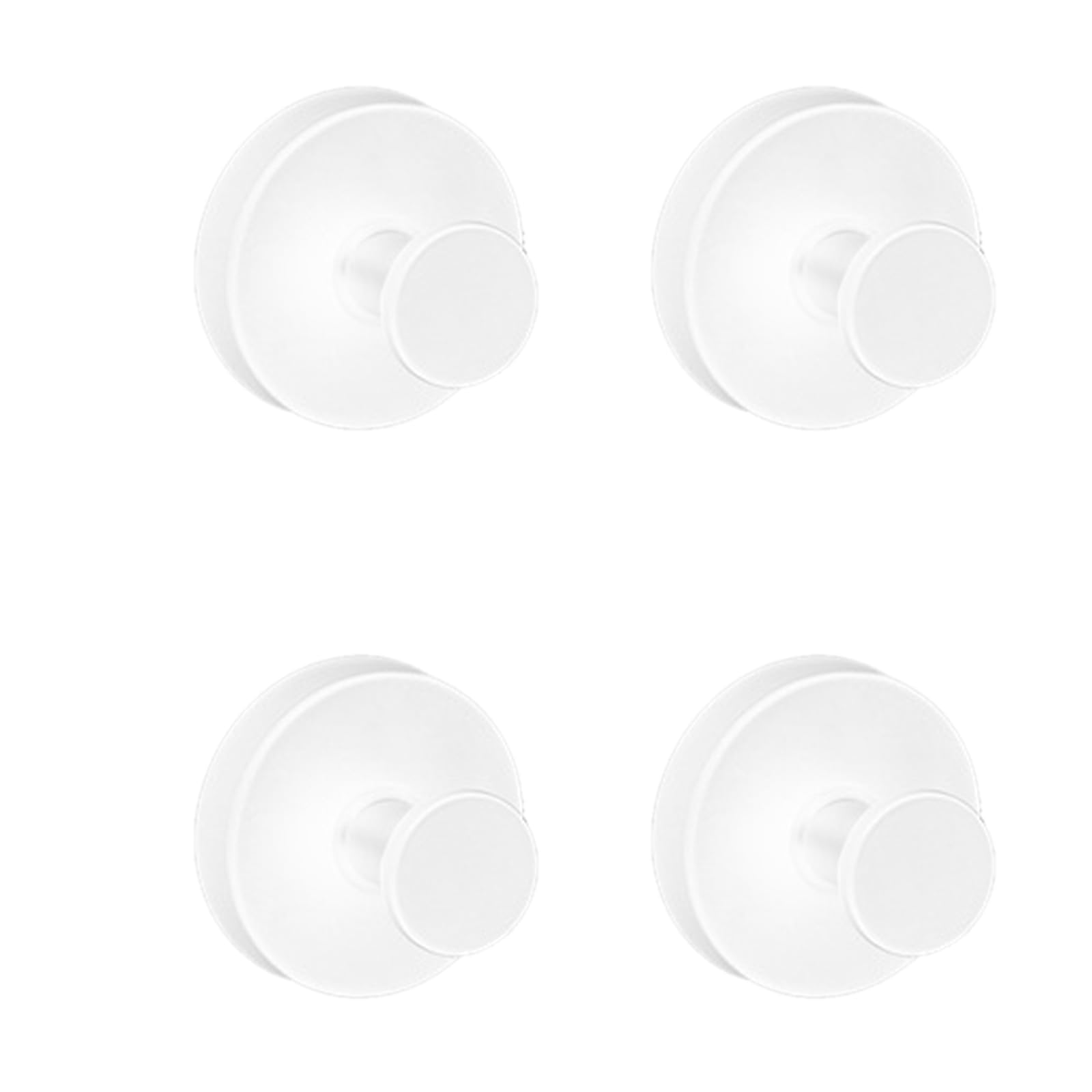 Jazuaiao Of 4 Powerful Suction Hooks Luxurious Cup for Space Saving Bathroom Hanger Accessories Cup