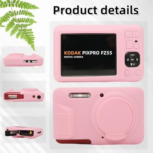 Funda silicona para Kodak PIXPRO FZ55 rosa miniatura 5