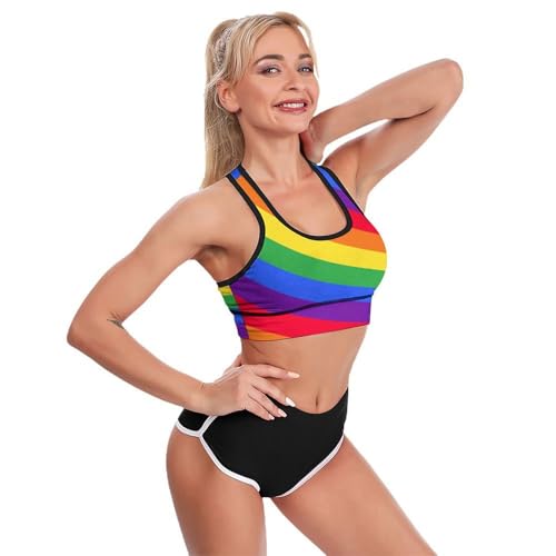 Women Comfy Racerback Yoga Bra Crop Vest Activewear4