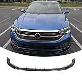 NEESPOC Front Bumper Lip Splitter Spoiler Fit for Volkswagen VW Jetta 2022 2023 2024 SE/Sport/S/SEL/Accessories Air Chin Body Kit (Gloss Black)