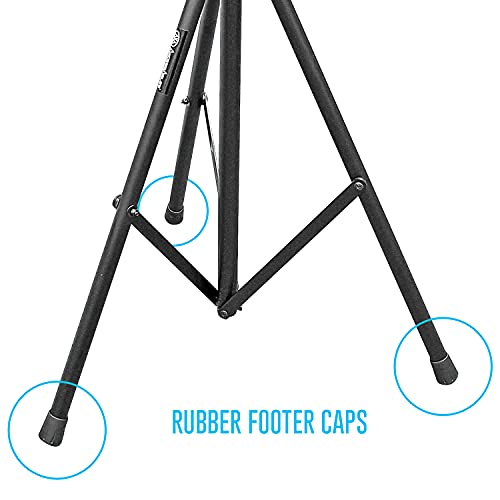 Axcessables Microphone Isolation Shield Stand Only. Single-Cast Stand 4Ft4"- 6Ft. For Thread Mount And Back Mount Vocal Isolation Shields. Mic Thread Adapters Included (Sf-Tripod) #TOP4