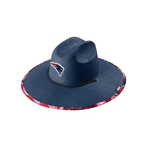 Image of FOCO Men's NCAA College Team Logo Floral Straw Sun Hat