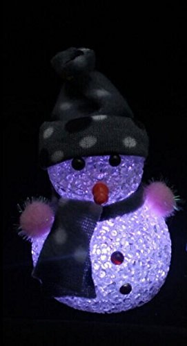 Preisvergleich Produktbild Velishy (TM) Farbwechsel LED Netter Schneemann Weihnachtsdekoration Nachtlicht