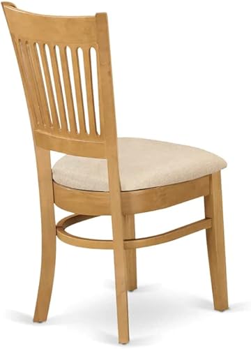 Miniatura 11 de East West Furniture Mesa y sillas de comedor Avon de madera de roble (7 piezas)