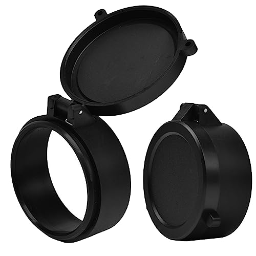 Yutetuter 2-Pack Scope Cover Optics Flip Cap Lens Cover Flip Up Protector For Outdoors Hunting 45Mm #TOP17