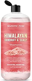 Majestic Pure Himalayan Sulfate Free Dandruff and Itchy Dry Scalp Shampoo, 16 fl. oz. -  Washes Away Dandruff - Dry Itchy Scalp Refreshing Formula, for Men and Women